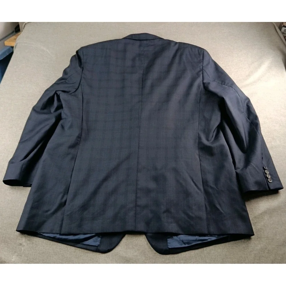 Ermenegildo Zegna Teaveller Saks Fifth Avenue Suit Men 52 Glen Plaid Pants 46X31